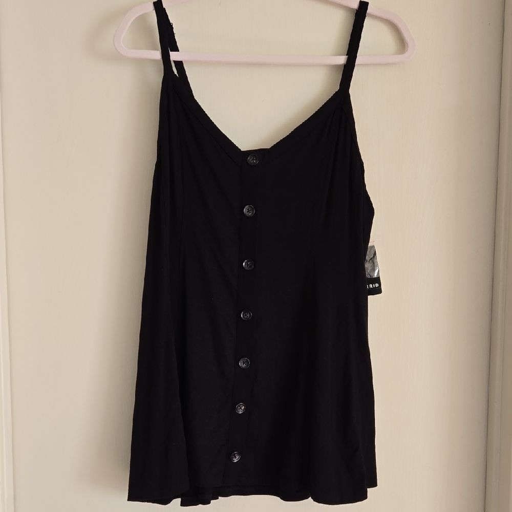 Torrid Black Button-Front Camisole